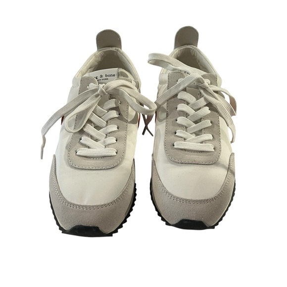 Rag & Bone Retro Runner Nylon & Suede Lace-Up Low-Top Sneakers, Size 38 - Picture 2 of 8